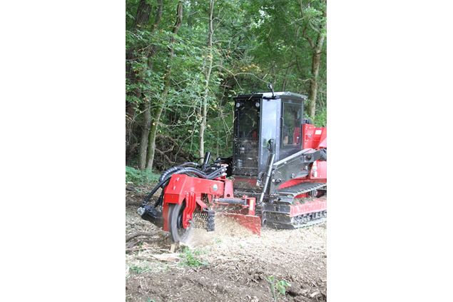 New SH280 Stump Hog for FECON's FTX128 Track Carrier